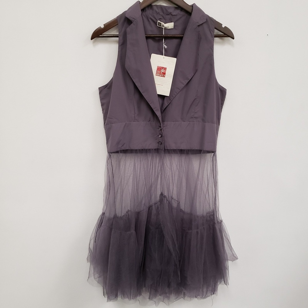 Mais Il Est Ou Le Soleil Fairy Grunge Tulle Sleeveless Top Size 40‎ FR 8 US NWT